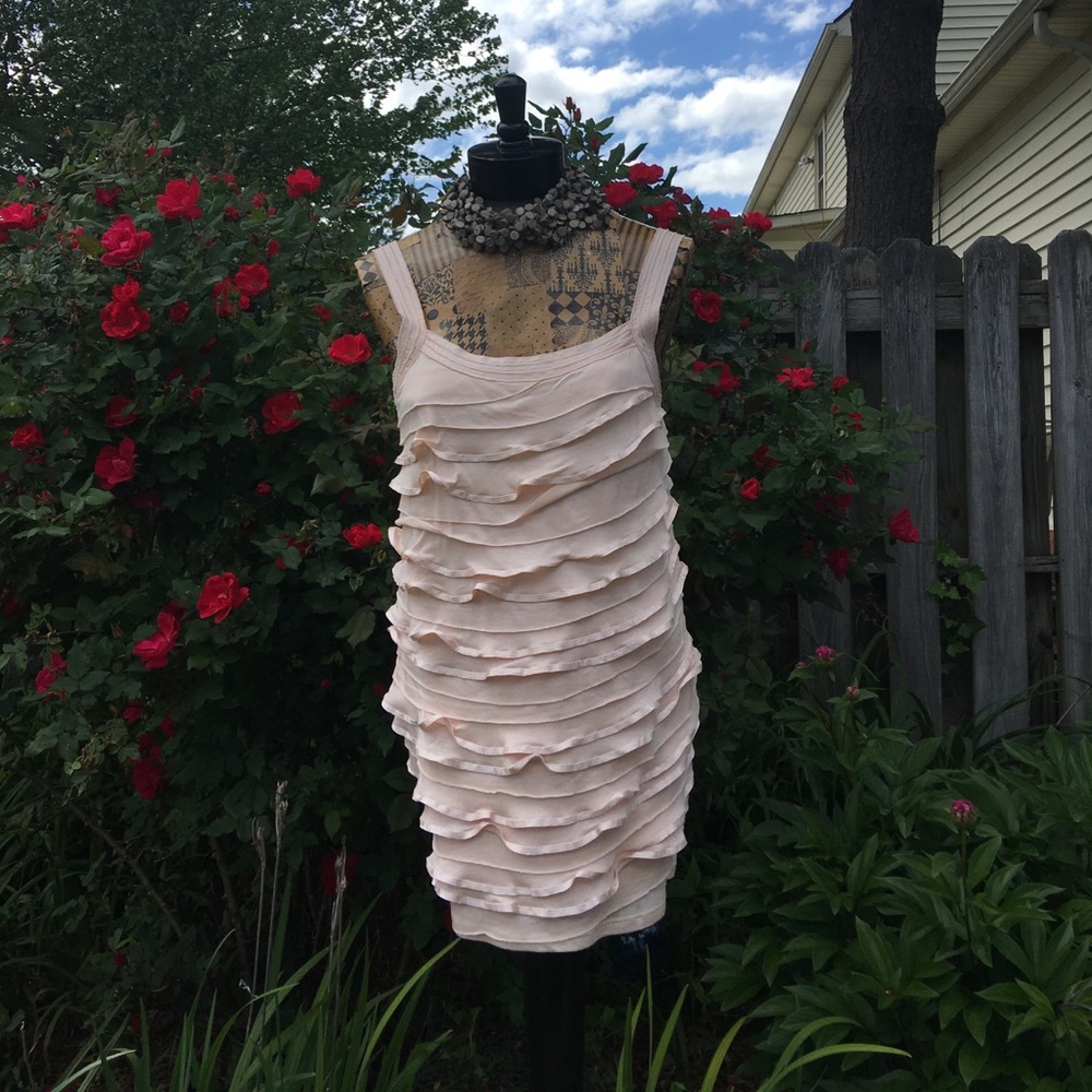 FINAL SALE!! Express light pink ruffle top