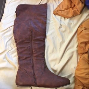 Top Moda brownish red long boots!