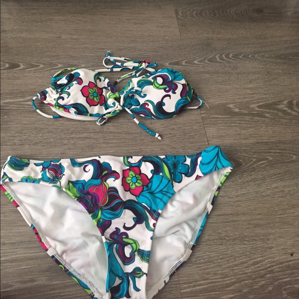 Floral bathing suit