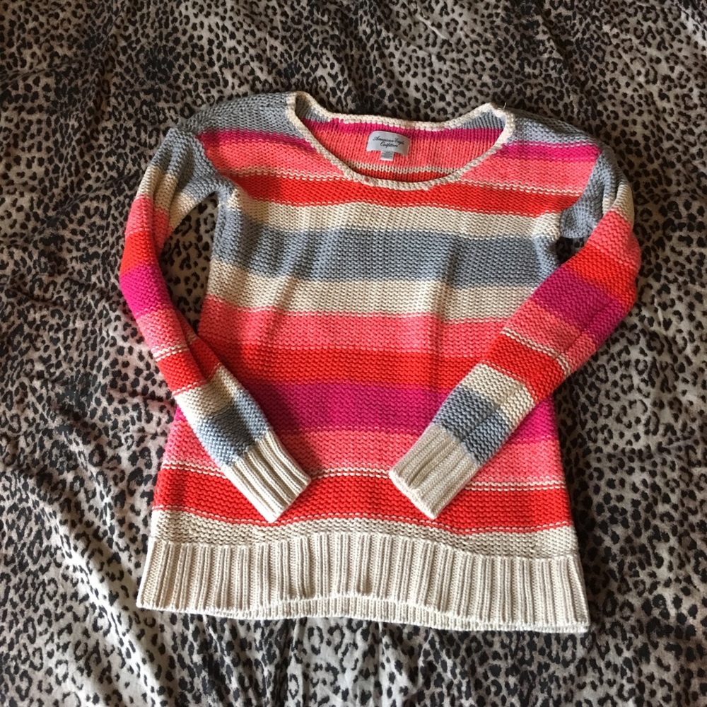Chunky striped sweater