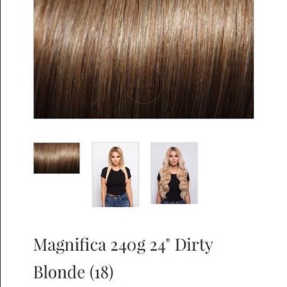 Bellami Magnifica 240g 24" Dirty blonde extensions