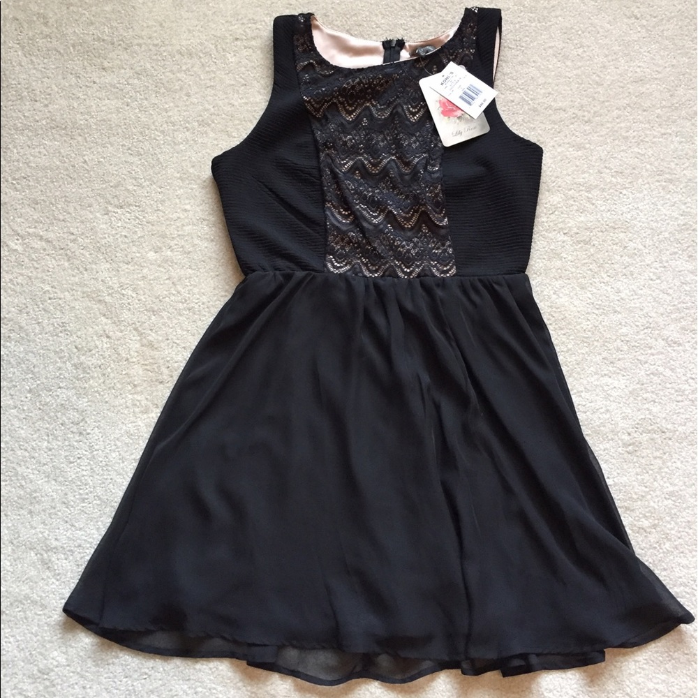 Brans new black lace dress