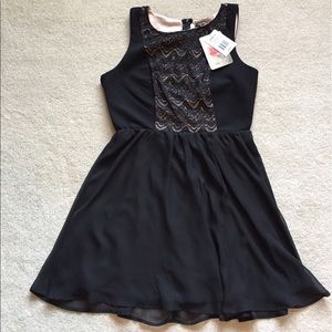 Brans new black lace dress