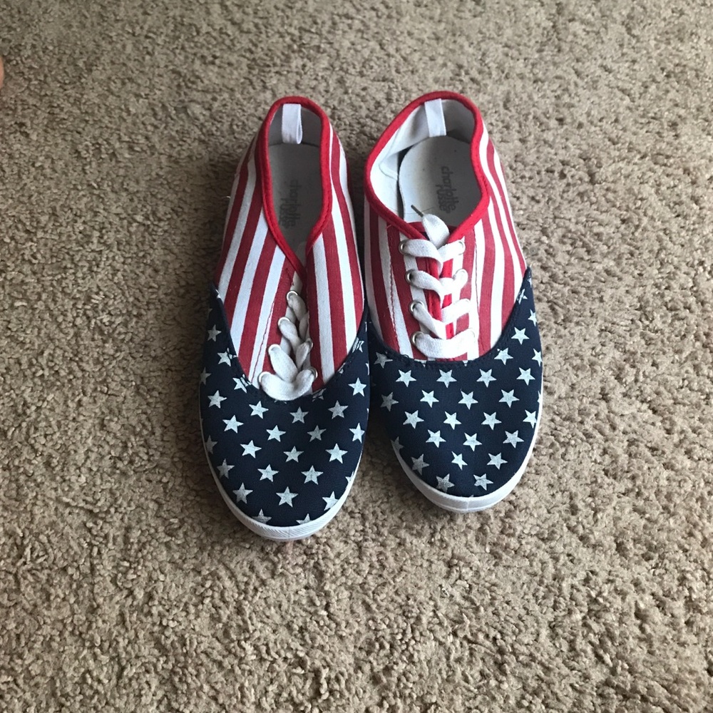 USA tie up shoes