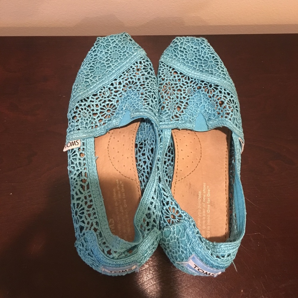 Blue Lace Real TOMS