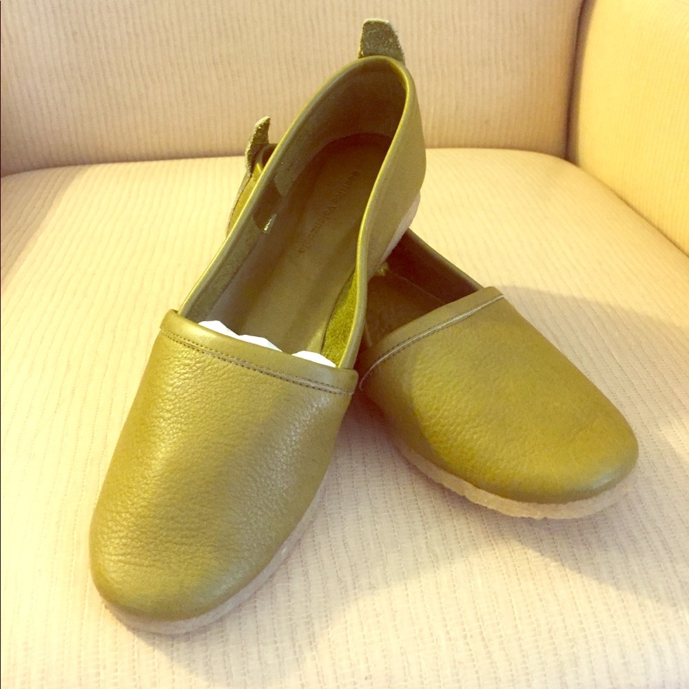 Beatrice Valenzuela olive leather espadrilles