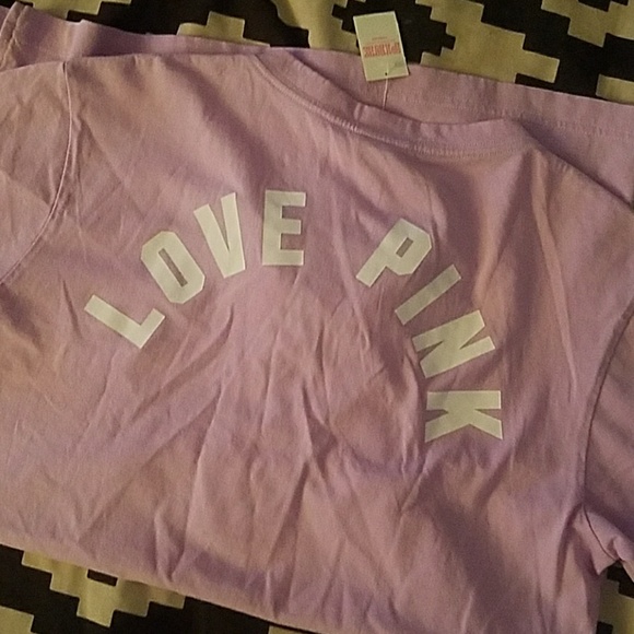 SOLD.VS PINK Campus Lace Up Tee - Picture 5 of 5