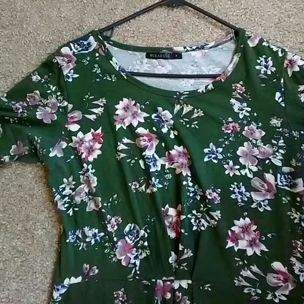 Knee length cotton floral dress by mika rose