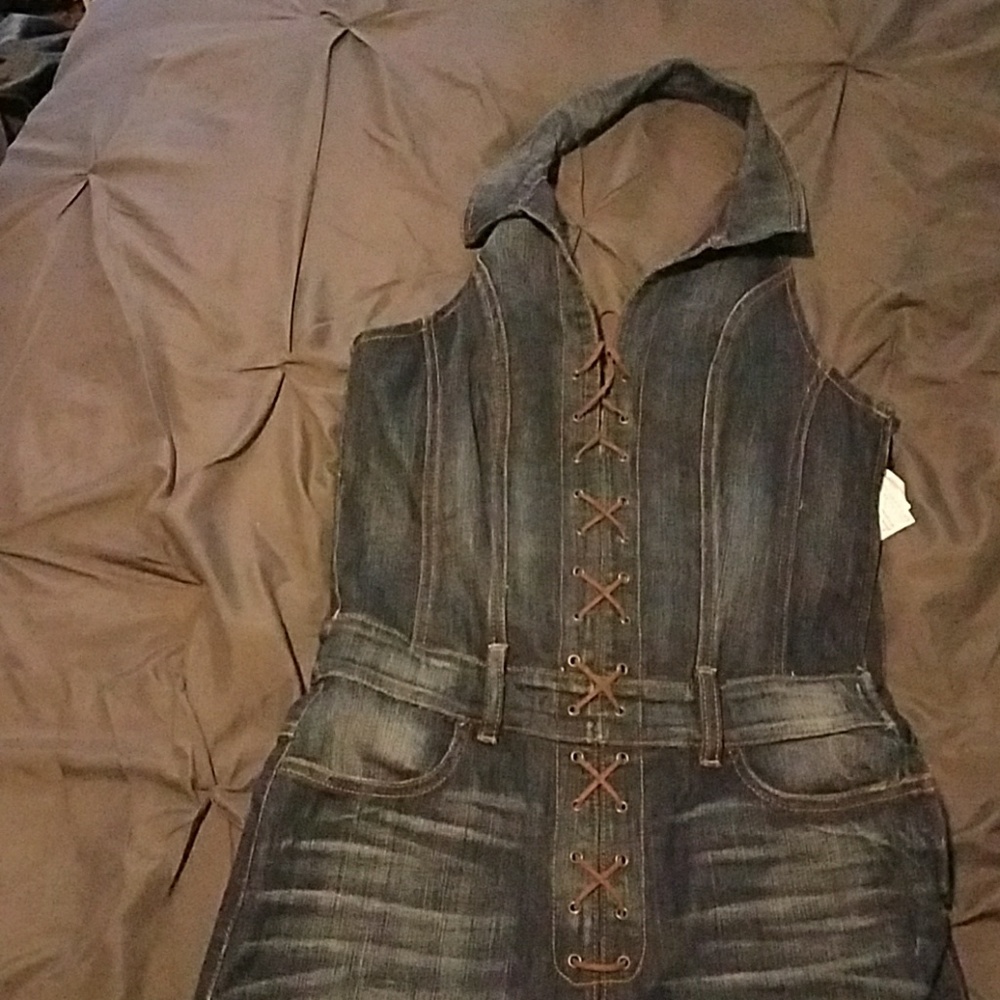 Guess halter top jumpsuit.