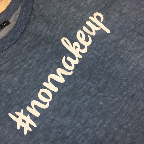 1 M/L left! #nomakeup cold shoulder tee - Picture 2 of 4