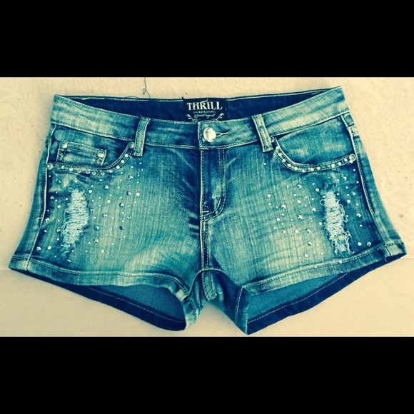 THRILL Jean Shorts sz5 - Picture 1 of 2