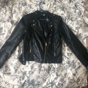 Light leather jacket by H&M. Size 38 euro US 8