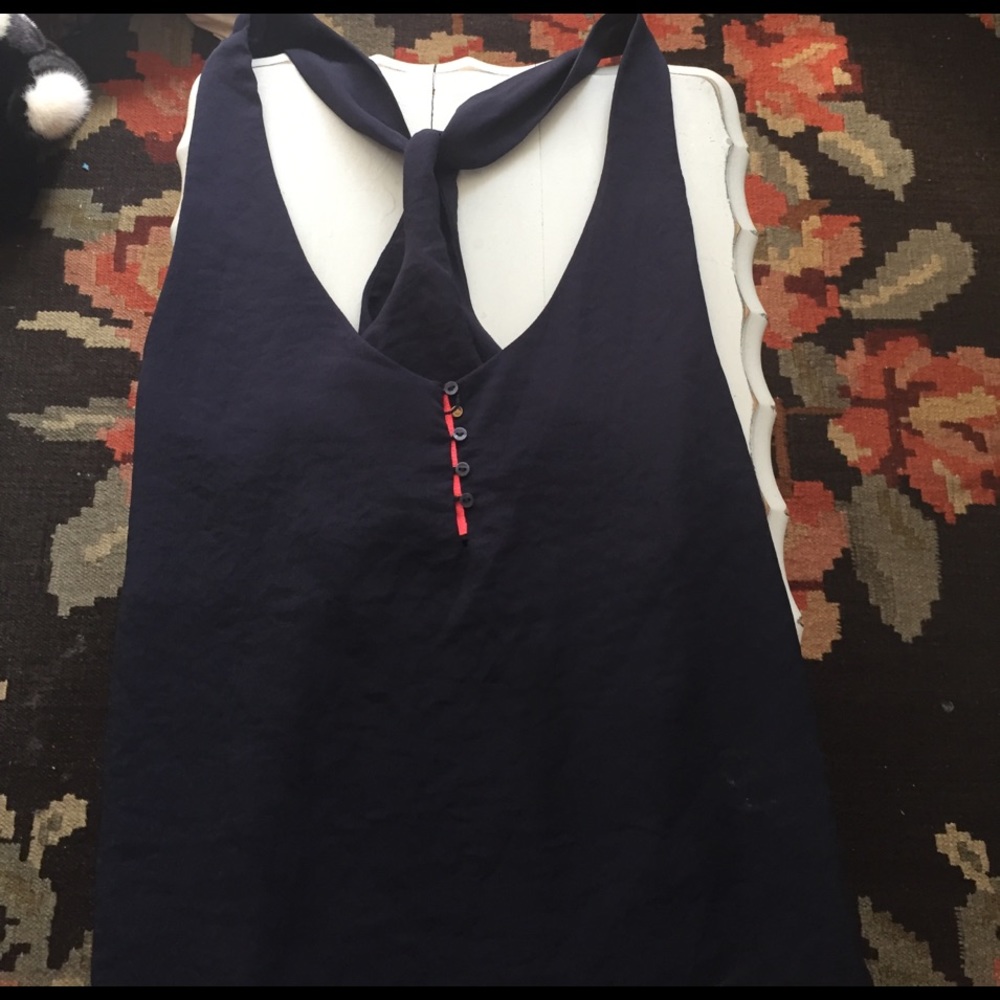 Navy blue tank top