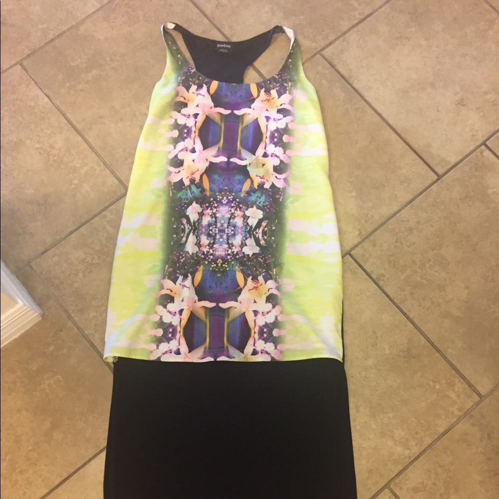 Bebe high low dress.
