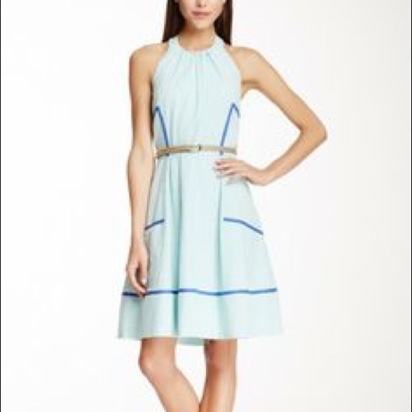  MODCLOTH seersucker halter dress  NWOT - Picture 4 of 4