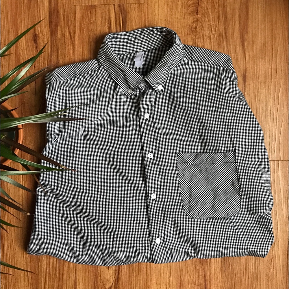 AA men's button down checkered shirt size xl