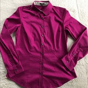 Fuchsia Express Essentials button-up