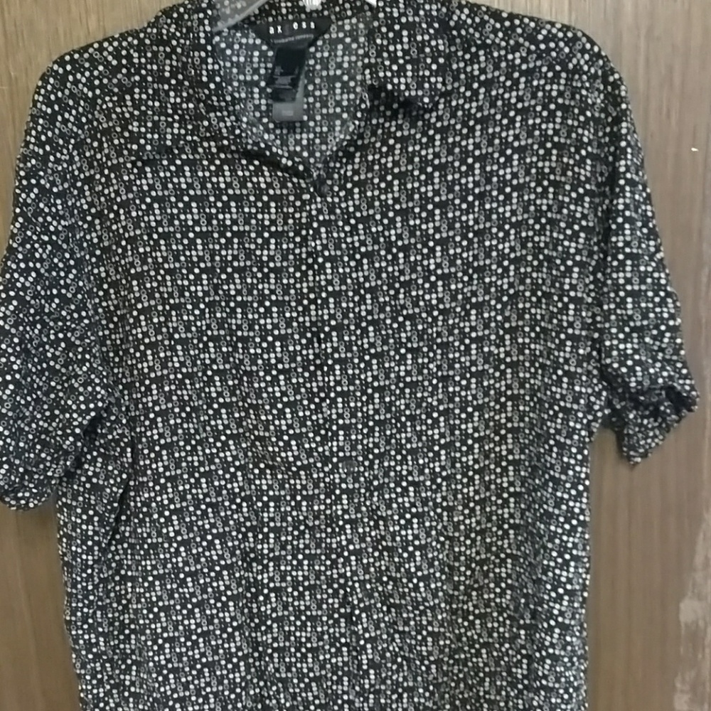 Vintage men's polka dot button up