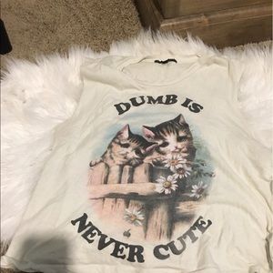 Dumb is Never cute pussy tank from UO