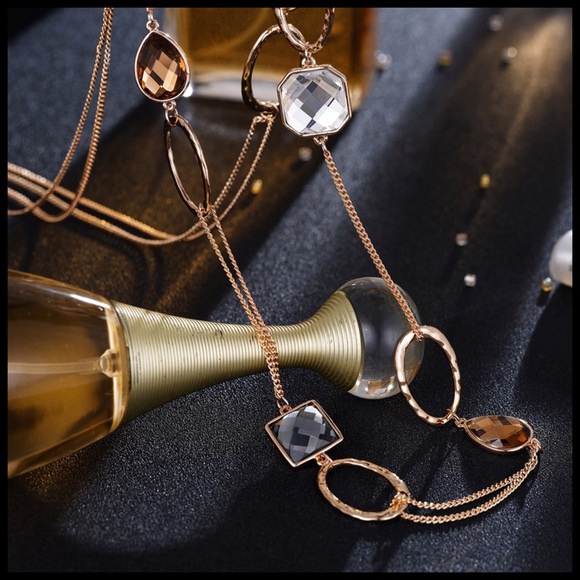 🌺 Austrian Crystals Long Necklace - Picture 5 of 5