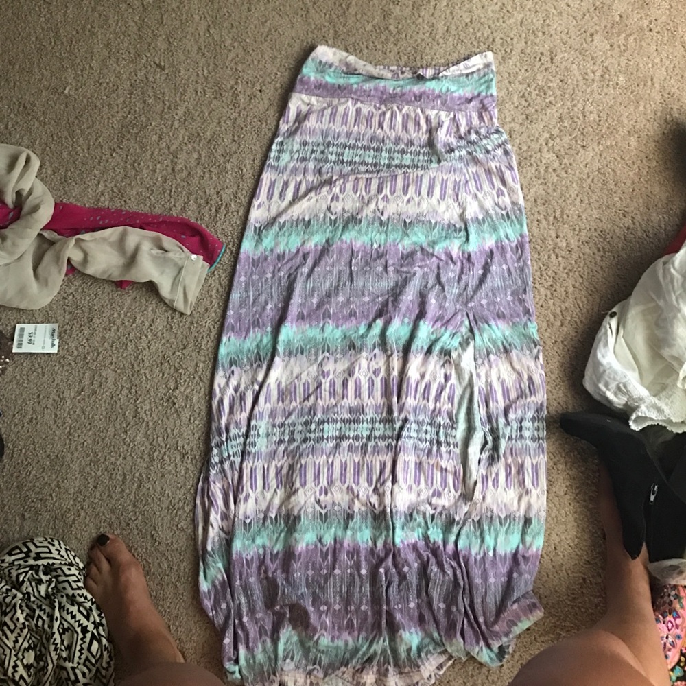 Colorful maxi skirt