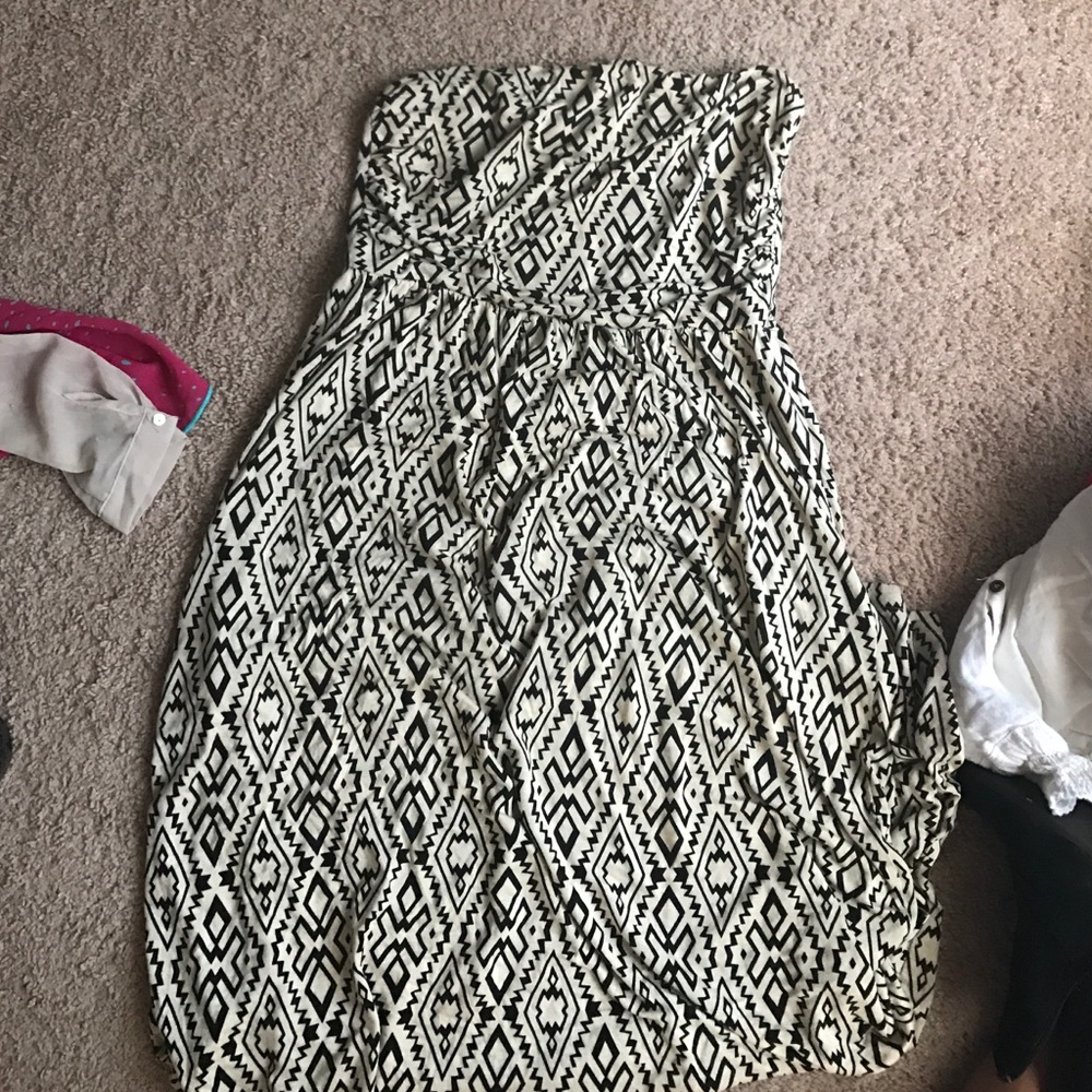 Strapless maxi dress