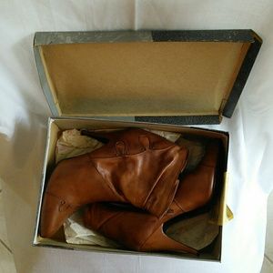Leather boots with original box