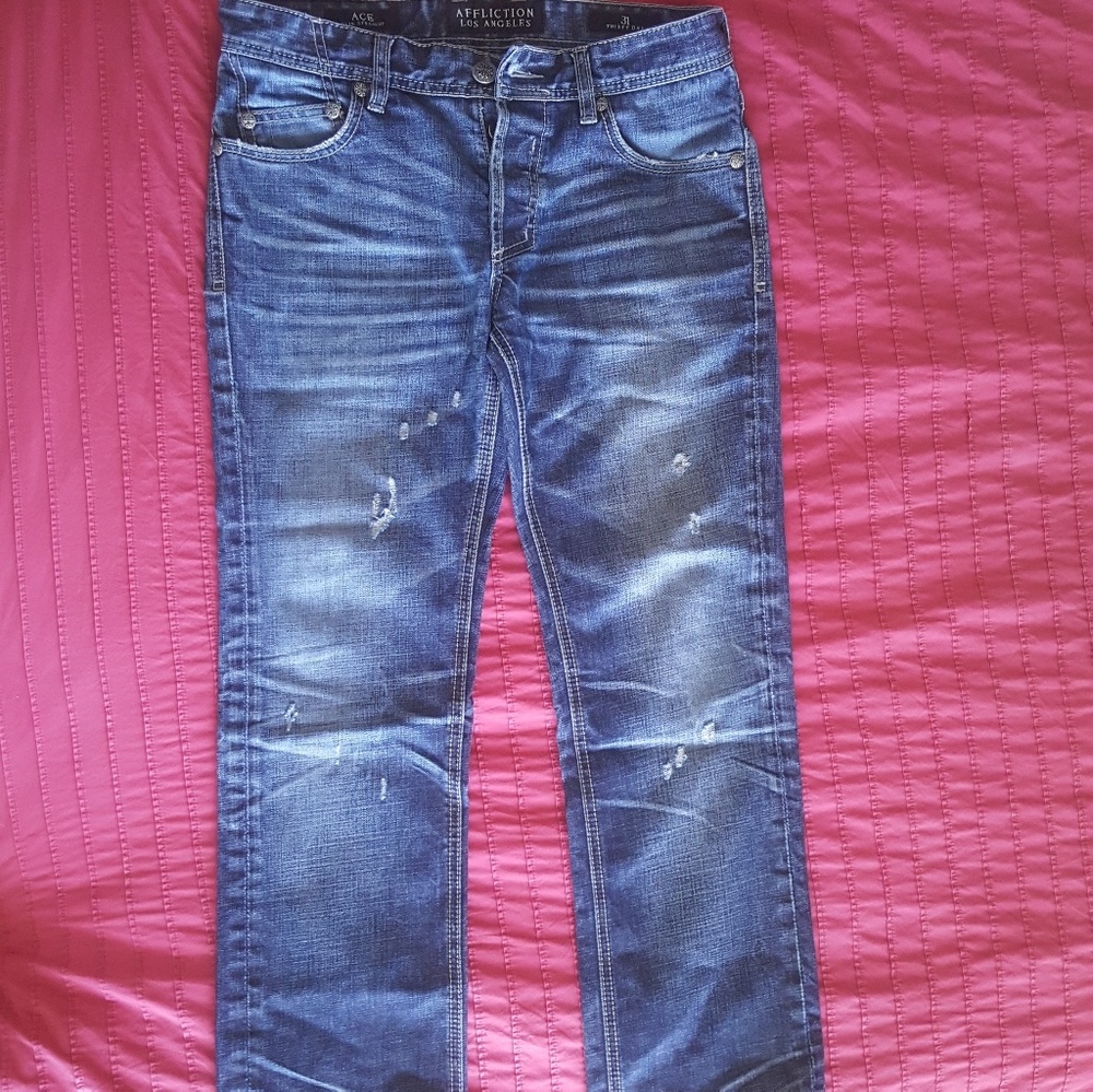 AFFLICTION ACE slim Straight style 01SS106