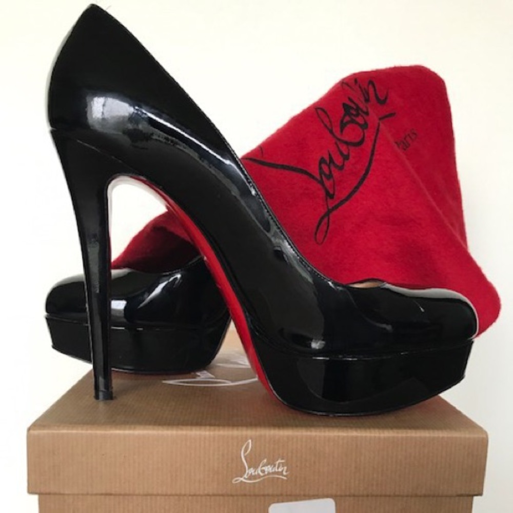 Christian Louboutin Bianca Black Patent Pump