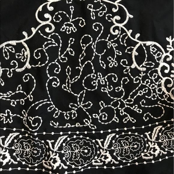 Coldwater Creek Embroidered A-line Skirt - Picture 3 of 8