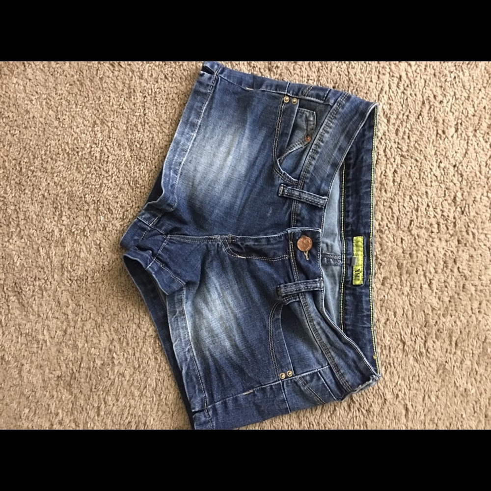 Mini denim shorts