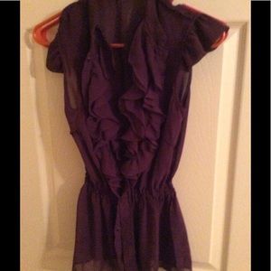 Purple Ruffle tank