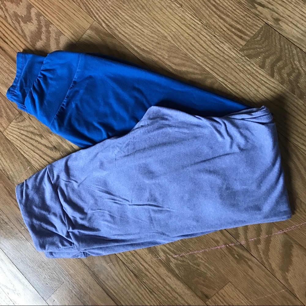 NWOT LULAROE OS leggings. Worn once. Two for one!