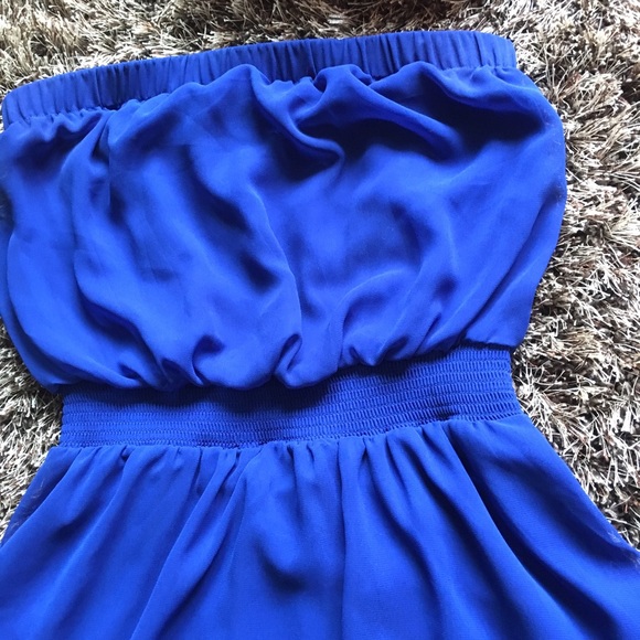 💎Chiffon Blue Sleeveless Express Dress - Picture 2 of 4