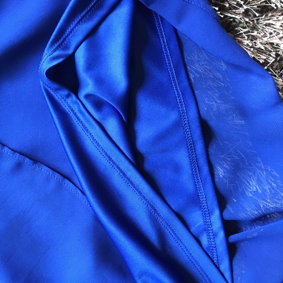 💎Chiffon Blue Sleeveless Express Dress - Picture 3 of 4