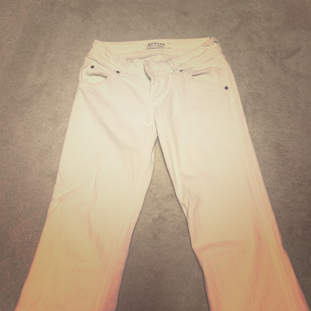White Hudson jeans!