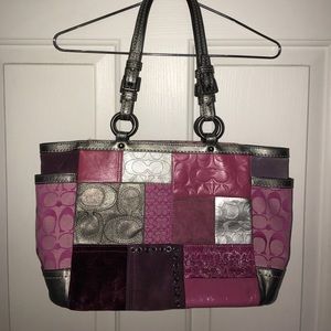 Favorite Pink Patchwork Coach Tote 💕