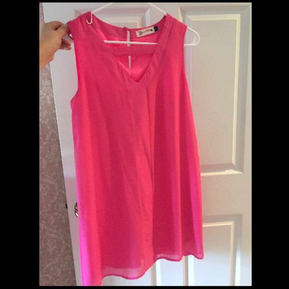 Pink A-line dress small