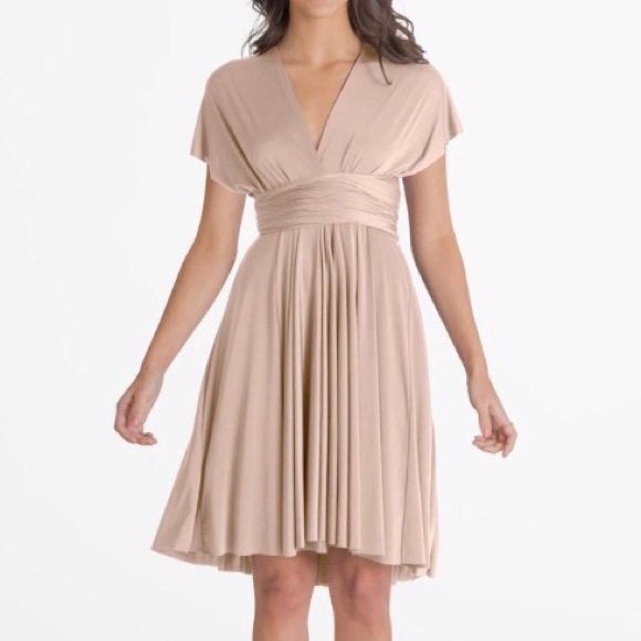 Henkaa nude champagne convertible dress - Picture 2 of 3