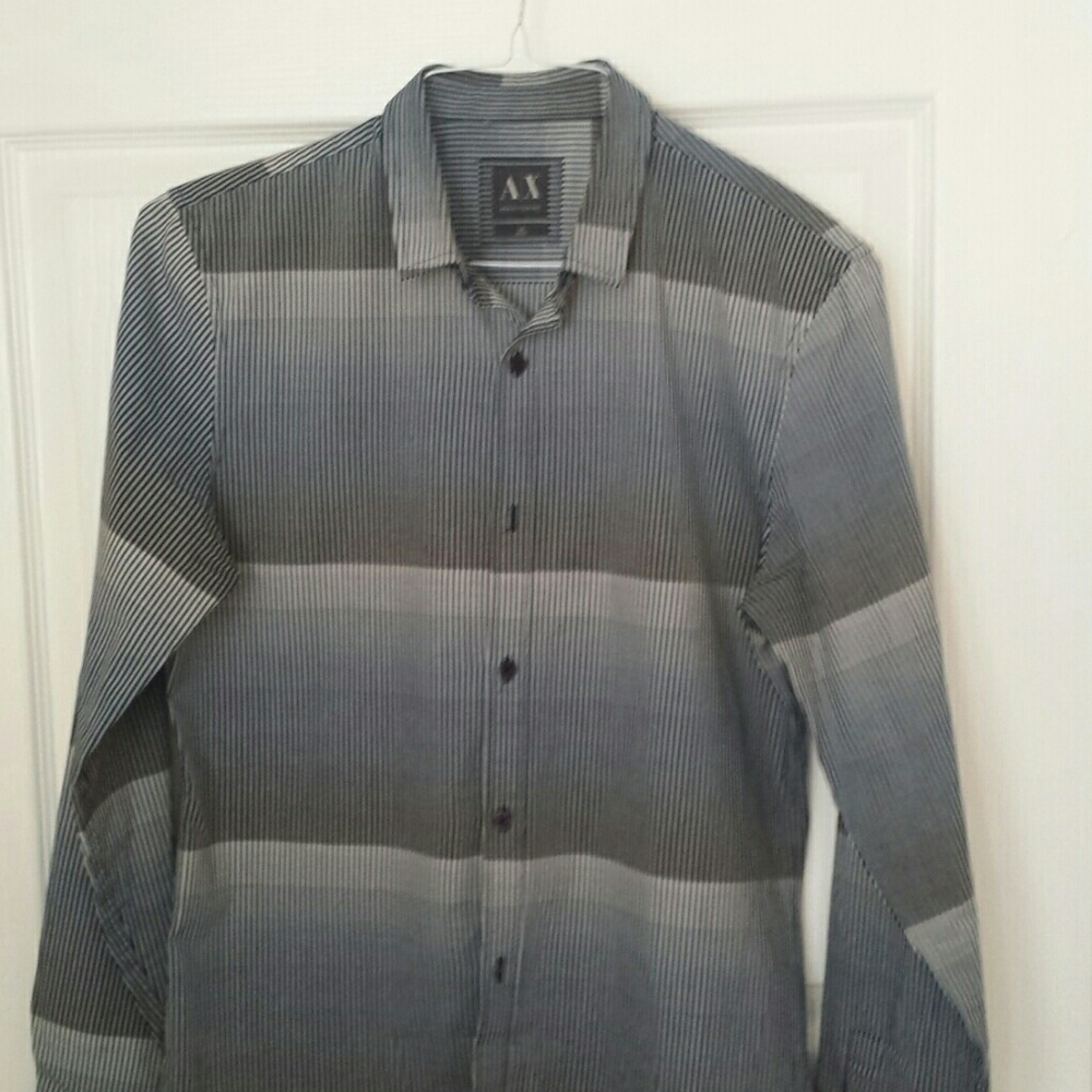 Armani xchange full sleeve stripped shirts