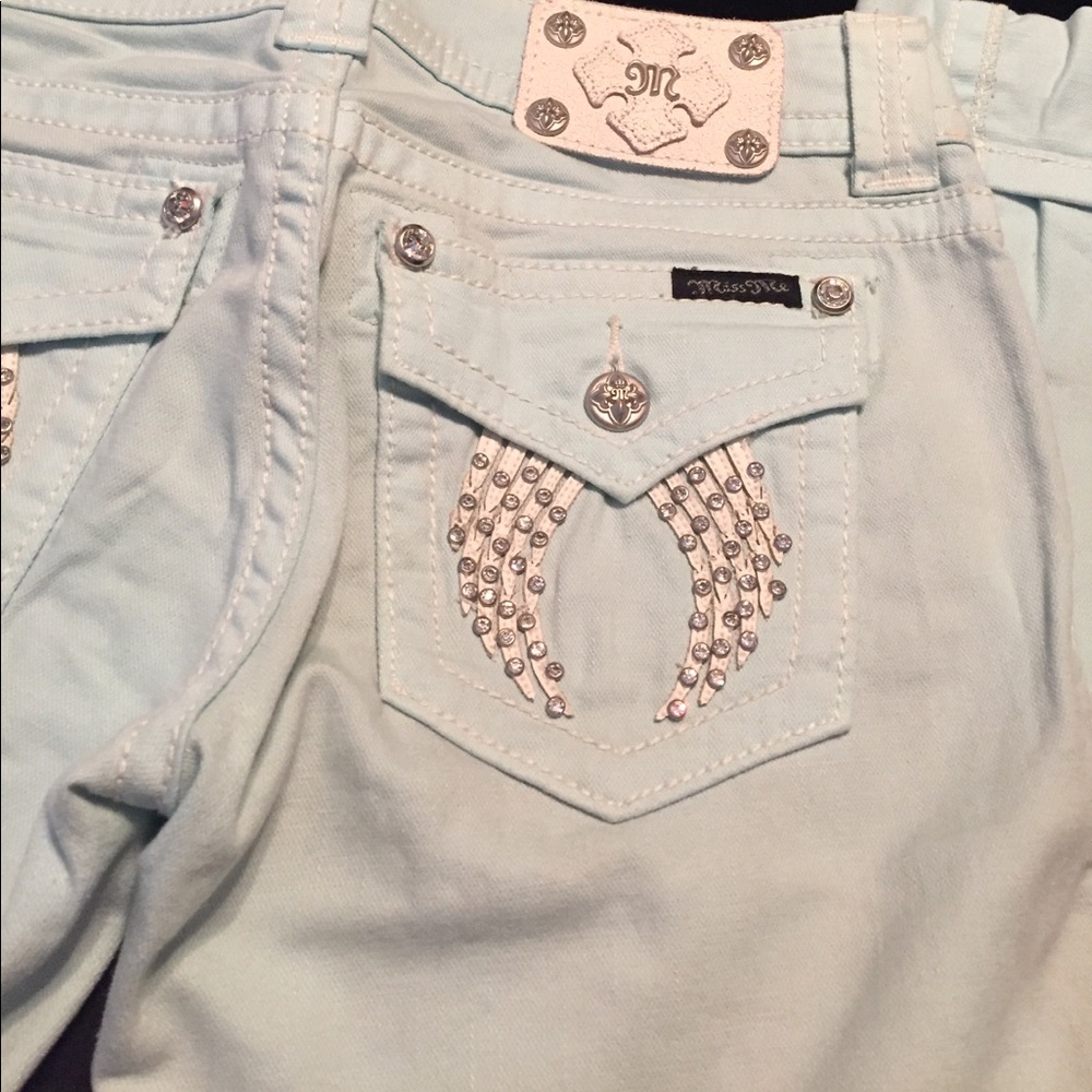 Mint Miss Me Jeans