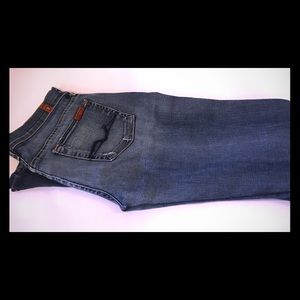 7 For All Mankind Kaylie Boot Cut Distressed Jeans