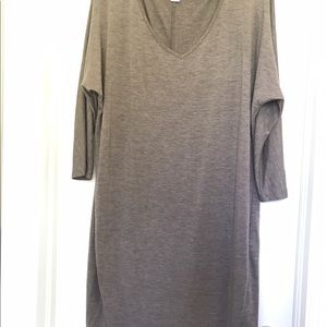Heathered brown dress from Old Navy