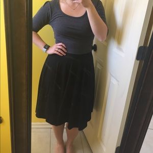 ⚡️LuLaRoe Nicole Dress⚡️ in black + grey