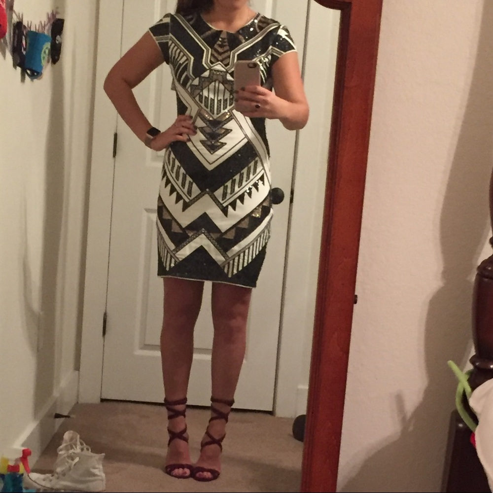 Express sequined dress