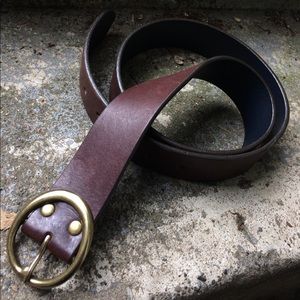 Round buckle belt