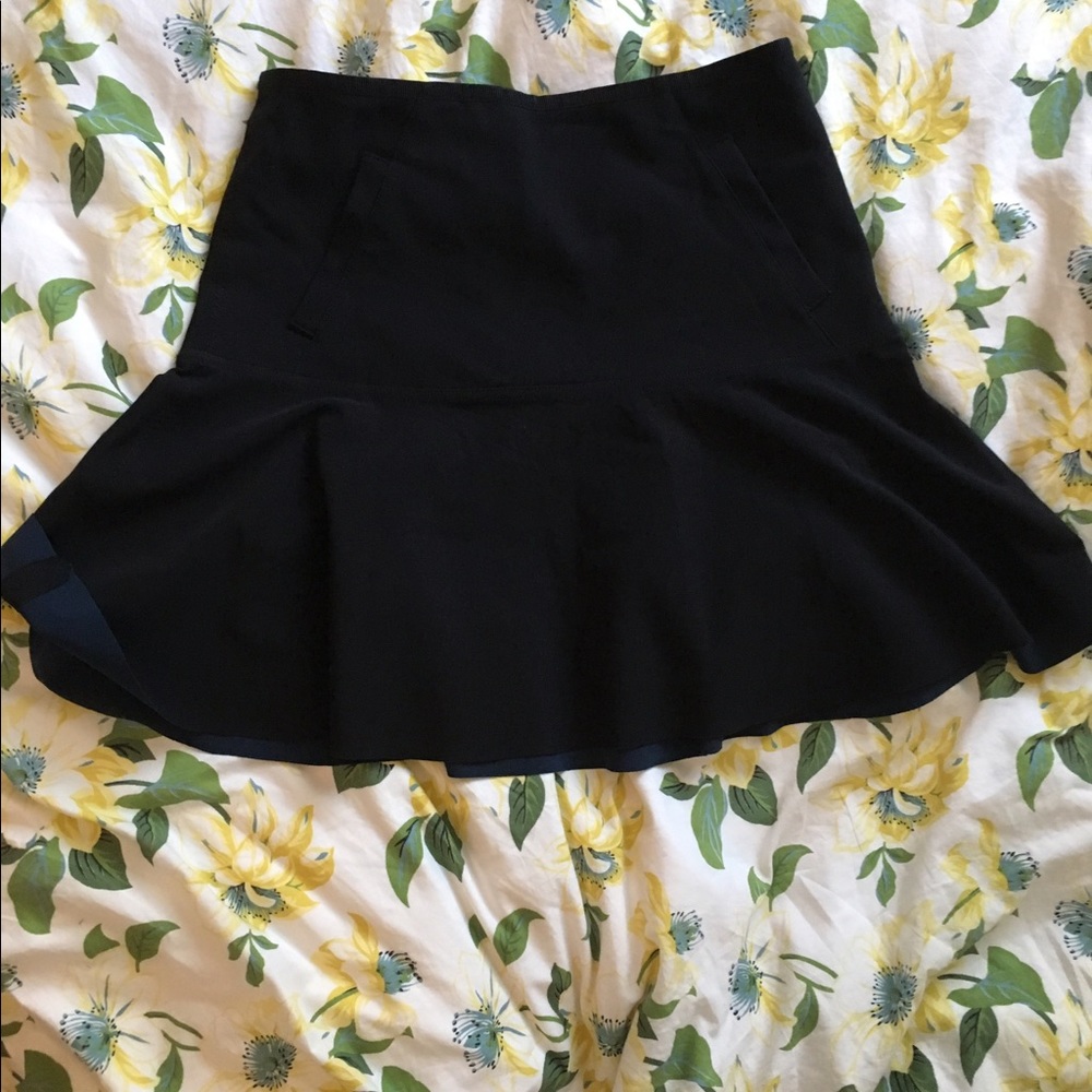 Lululemon Black Athletic Peplum Skirt