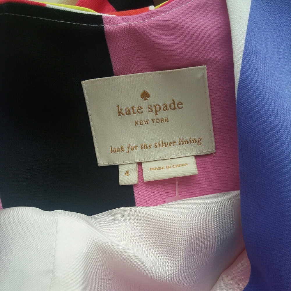 Kate Spade Multi Stripe Colorful Dress