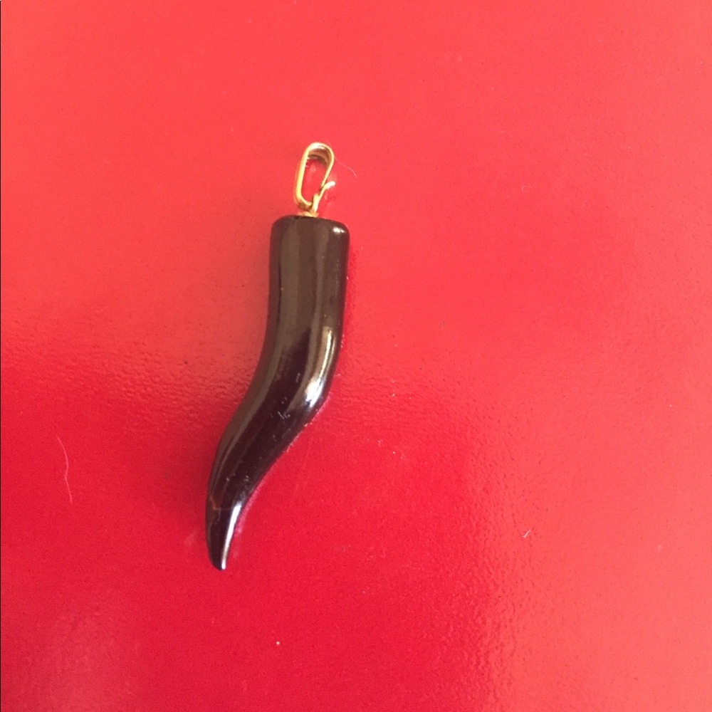 Vintage Italian horn charm.