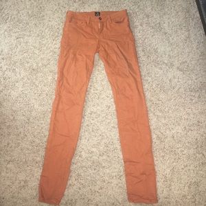 Burnt orange jeans